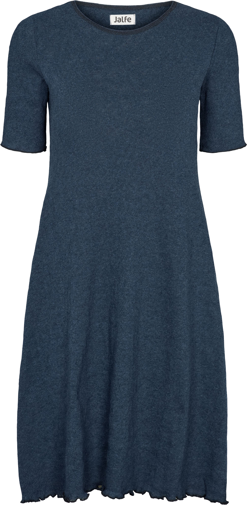 Dress s/s jacquard organic cotton